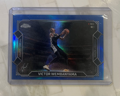 Topps Chrome Update Basketball Moment In Time Victor Wembanyama Blue 52/150MT-10