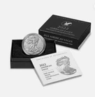 American Silver Eagle 1 oz BU 2022 Uncirculated .999 Silver With Box/Coa $1