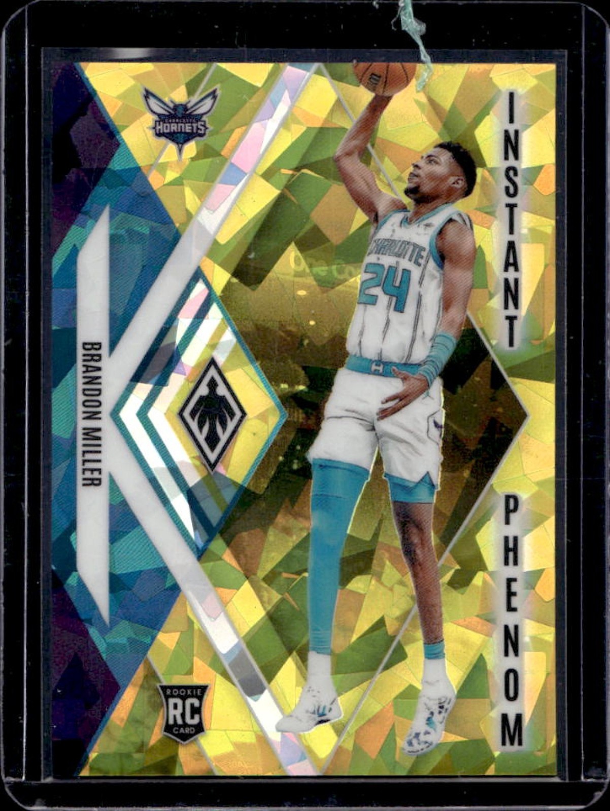 2023-24 Phoenix Brandon Miller Instant Phenom RC Yellow Ice #105/175 Hornets