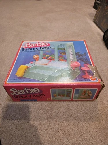 Vintage 1975 Barbie Beauty Bath Complete With Box And Accessories