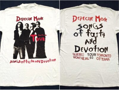 SALE Vintage 1993 Depeche Mode Song Of Faith And Devotional Tour T-Shirt, Depech