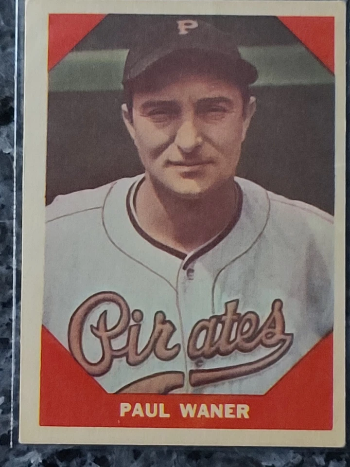 1960 Fleer Baseball Greats #76 Paul Waner Pirates, Bkn, Bos, Yankees Ex+, Bonito Foto 3 de 4