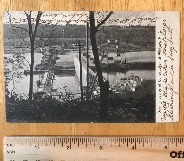 1907 Dam Construction Whitney North Carolina NC High Rock Badin Lake