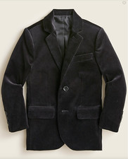 Perfect J.CREW Crewcuts Boys' Ludlow Jacket Blazer in Velvet BD038 Black Size 12
