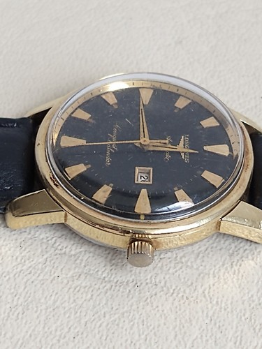 LONGINES DIA NEGRO DORADO ONQUEST REF 9007 AUTOMÁTICO DE COLECCIÓN PECES DORADOS DE COLECCIÓN 19A - Imagen 8 de 12
