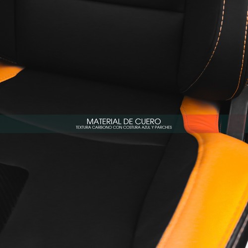MODAUTO Asiento Deportivo Coche, Semibaquet Deportivo Ríeles Incluido Sky Cuero - Imagen 7 de 8
