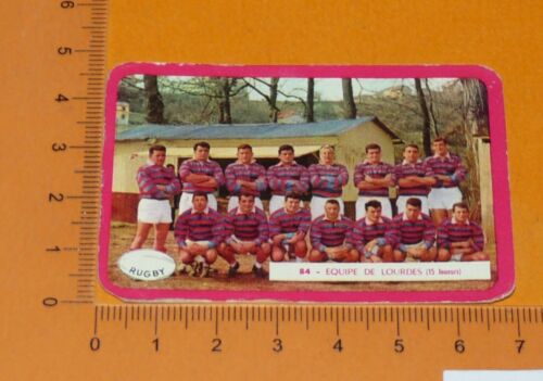 RUGBY CARTE PHOTO MIROIR SPRINT 1959-1960 FC LOURDES CHAMPION FRANCE XV - Picture 1 of 2