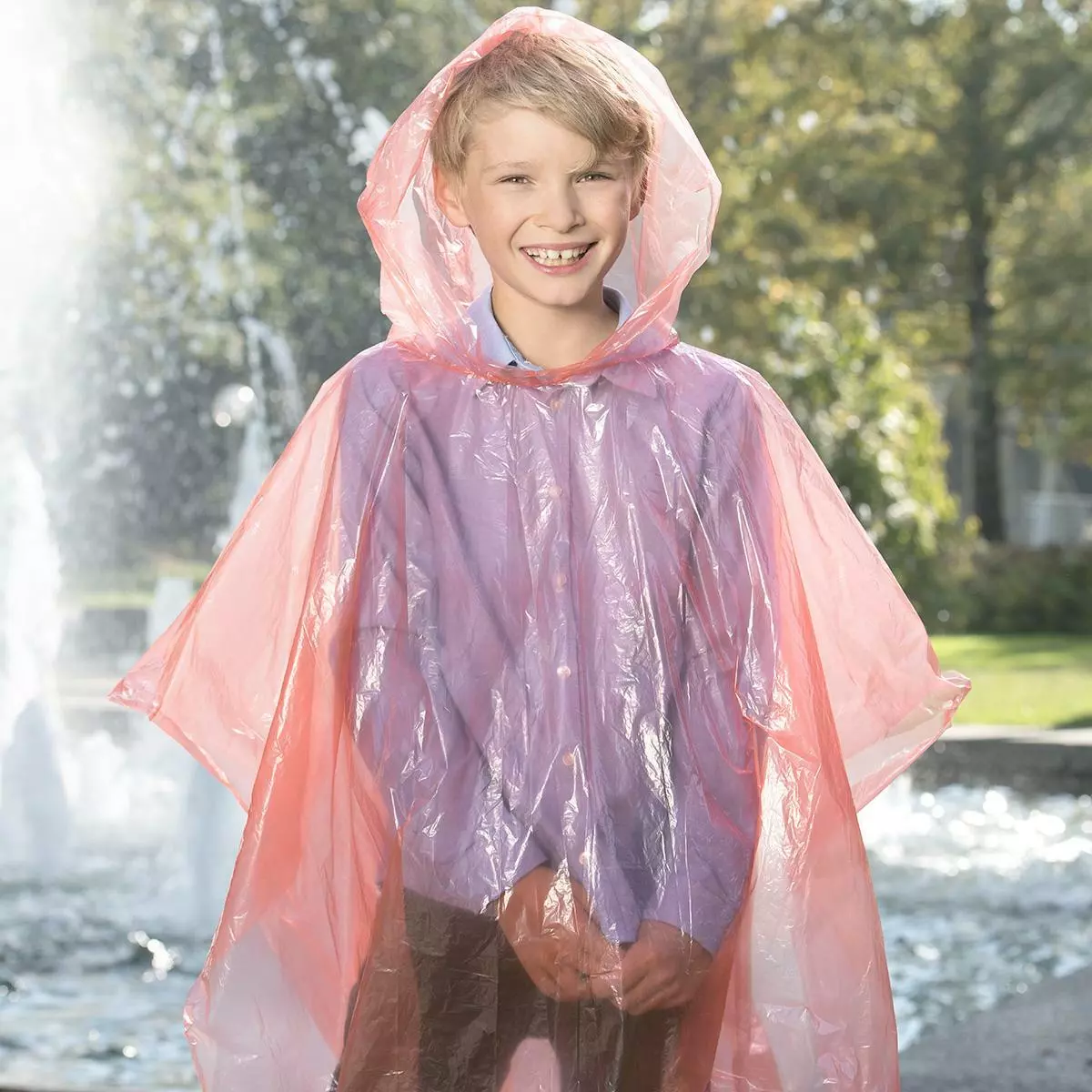 impermeabile MANTELLINA poncho USA E GETTA emergenza PIOGGIA BAMBINO  waterproof