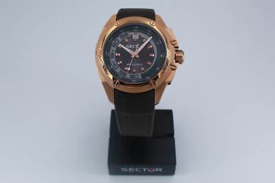 Sector 950 Leather Strap Screwed Case Bronze Dial 43mm Watch