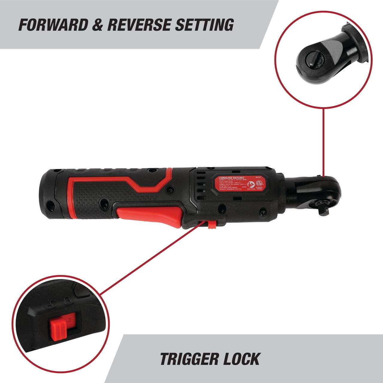 maintenance tools 4V Cordless Ratchet w/ 2.0Ah Lithium-Ion Battery,1/4-in Drive
