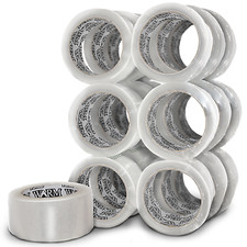 12 Rolls Heavy Duty Carton Sealing Packing Tape Shipping Box 2.4mil 2  x55YD