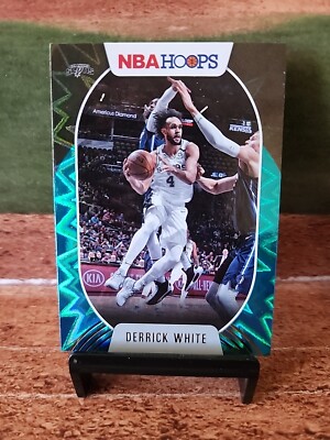 2020-21 Hoops #31 Derrick White Teal Explosion SP
