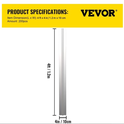 Heat Transfer Plates VEVOR 300 piece 4', 1/2 in. Aluminum PEX for Heated Floors - Picture 3 of 7