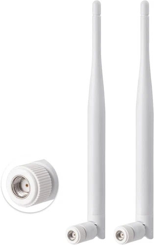 Eightwood 2-Pack 6dBi WiFi Antenna for Security Cameras & Routers, RP-SMA