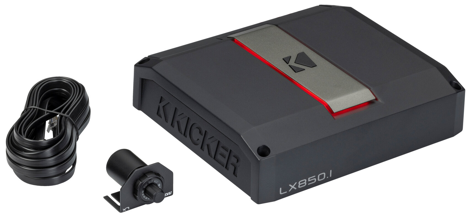 Автомобильный усилитель класса D Kicker 51LX8501 мощностью 850 Вт с комплектом Smart Bass усилитель LX8501