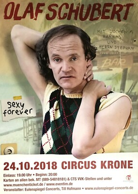 OLAF SCHUBERT  2018 MÜNCHEN - orig. Concert Poster -- Konzert Plakat - DIN A1