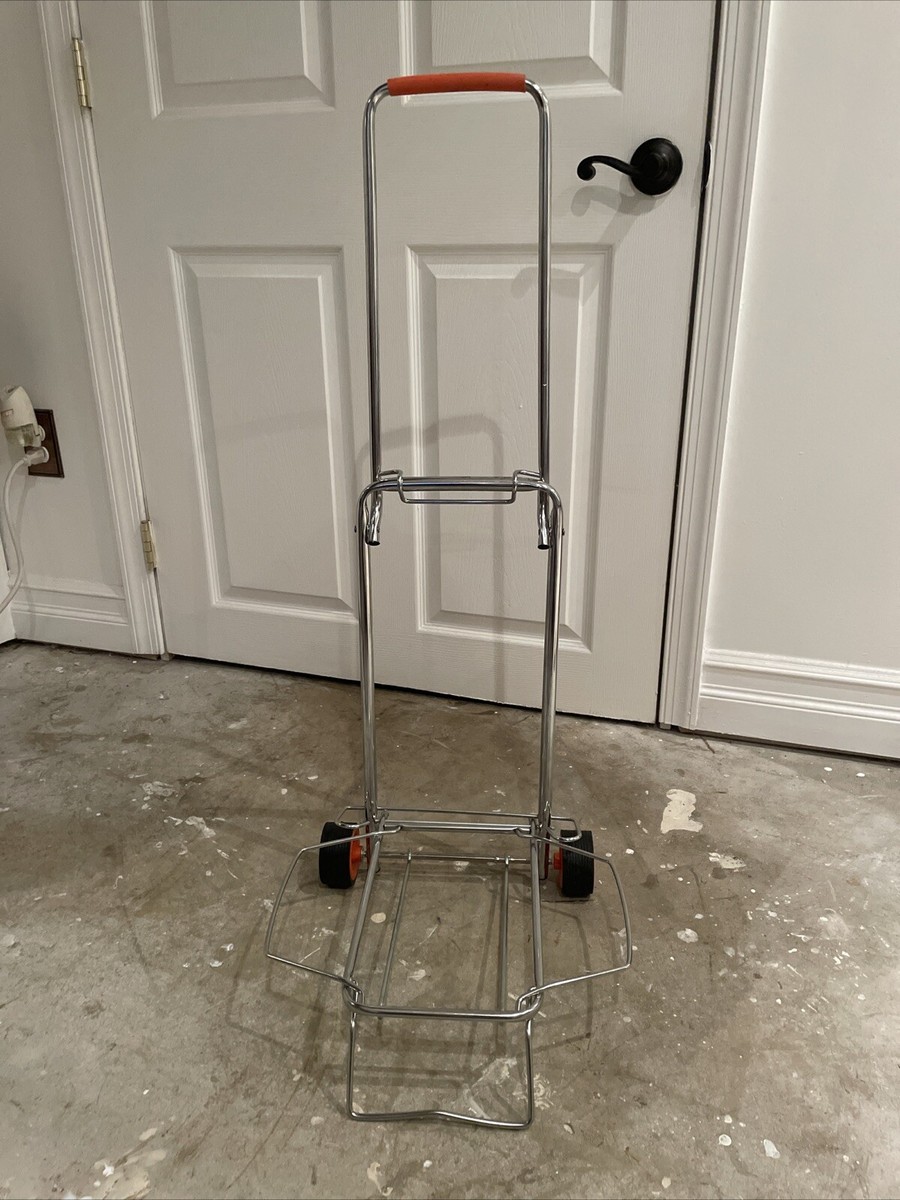 Vintage Folding Luggage Cart With Wheels | eBay