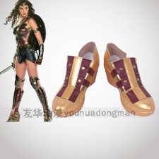 Stivali Cosplay Wonder Woman Diana Principe Scarpe Halloween Supereroe Costume Stivali