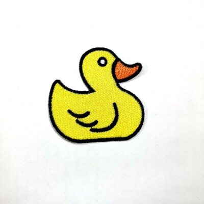 Yellow Duck Patch Duckling Kids Cartoon Artwork Emblem for DIY Iron on Clothes