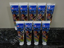9 Crest Kid's BUBBLEGUM Children's 3 Toothpaste Toothpastes 4.2 oz. NEW