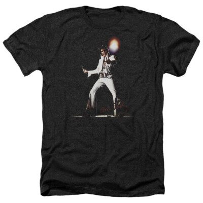 ELVIS PRESLEY GLORIOUS Licensed Adult Men's Heather Band Tee Shirt SM-3XL