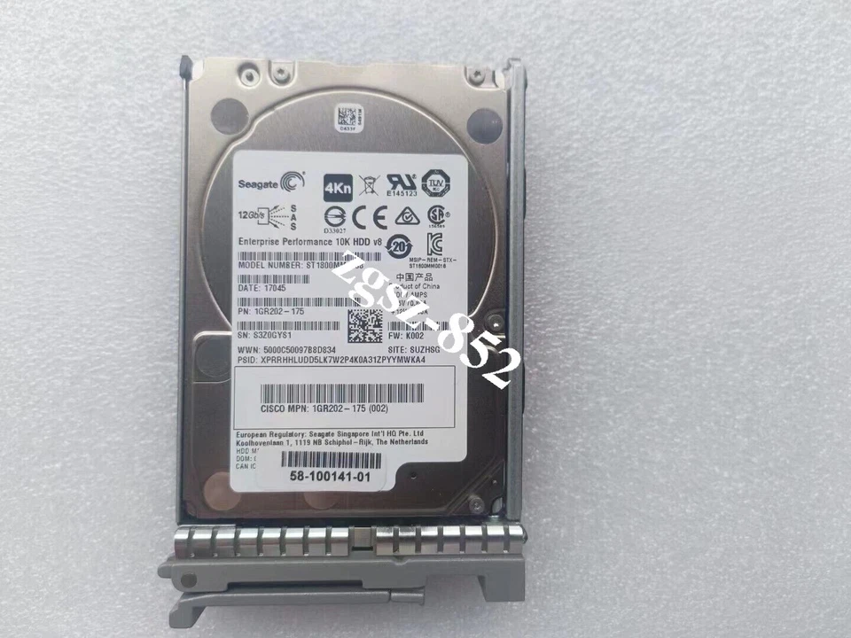 Cisco UCS Seagate 1.8TB 10K SAS 12Gb/s 2.5-inch SFF HDD 1GR202-175 ST1800MM0008 - Image 2 of 4