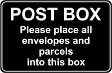 Image of Parcel Box Outdoor Large Delivery Dropbox Metal Post Box Lockable Secure