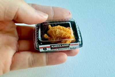 1:6 miniature Costco food chicken ketchup Nutella skippy croissant box ice cream