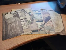 5X SHEETS NOSTALGIC/VINTAGE FOR SCRAPBOOKING/JOURNALS  +/- 13X9 CM (VIN458)