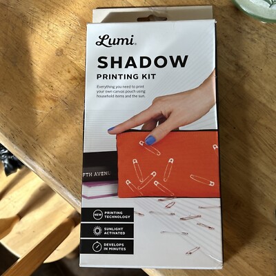 Lumi Shadow Printing Kit - Print your Own Canvas Pouch! ~ Open Box