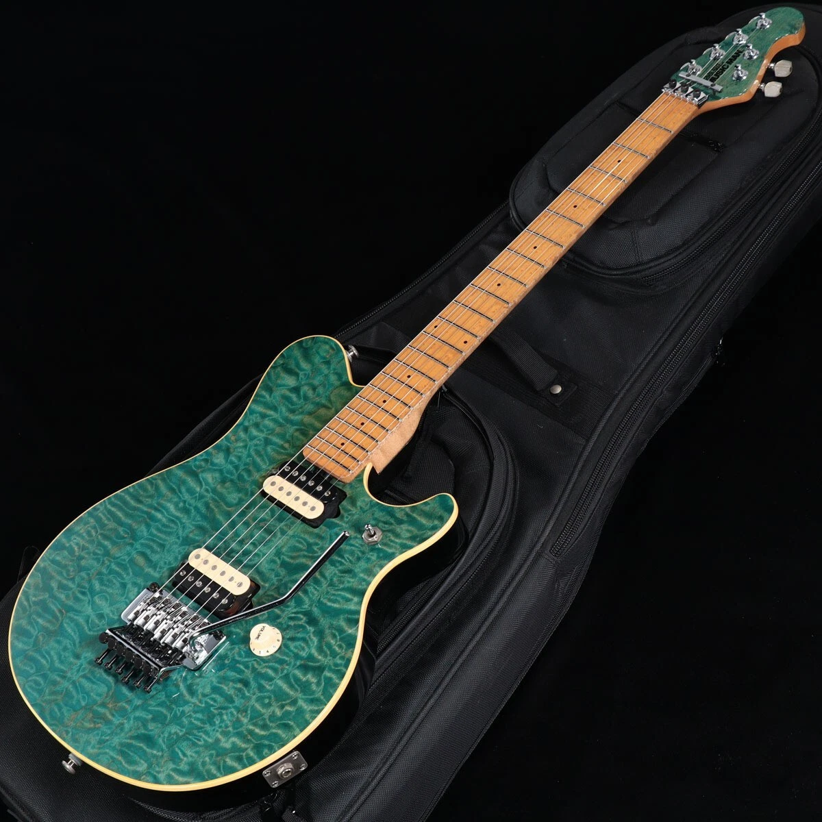 Used MUSIC MAN Axis EX Trans Green MIJ HH Maple FB Matching