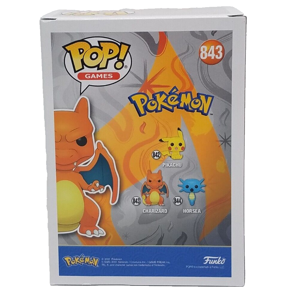 Funko Pop Pokemon Set Pikachu 842, 842 Diamond, Charizard 843