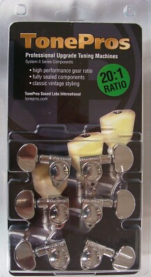 GKB33K-C TonePros Tuning Machines 3 x 3, ''Drop In'', Chrome