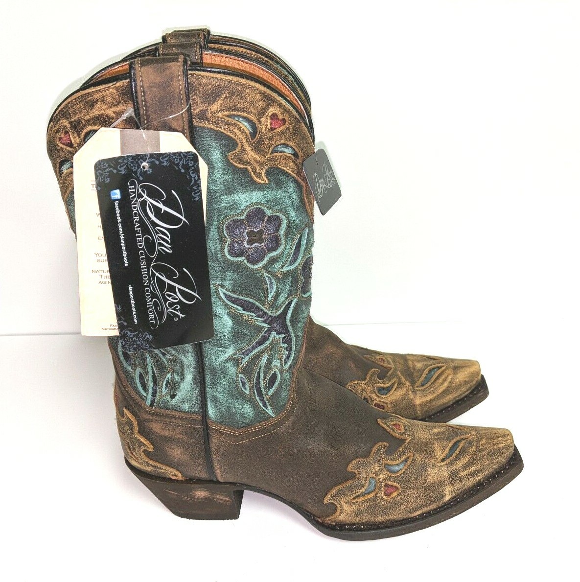 cowboy boots teal