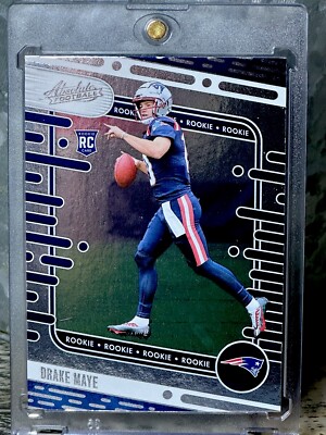 Drake Maye RARE ROOKIE BLUE FOIL INVESTMENT SSP PANINI PATRIOTS ROY MVP MINT