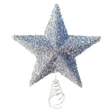 Image of Large 8" Glitter Rose Gold  5 tips Tree Topper Christmas Decoration