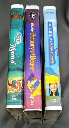 3 Disney VHS Tapes. The Fox And The Hound, Beauty And The Beast, The... - Picture 14 of 18