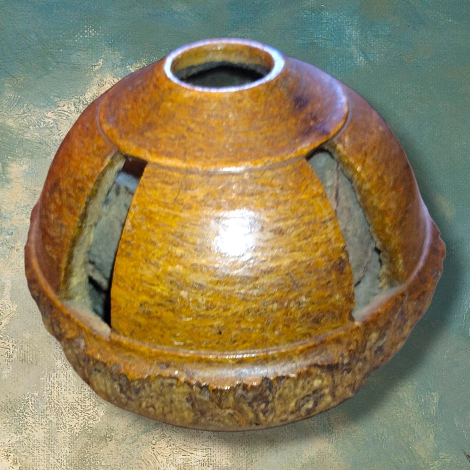 Carved Brazil Nut Pod Vintage Authentic Rattle Live Edge Sculpture eBay