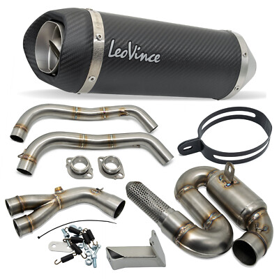 Auspuffanlage LeoVince Komplettanlage SBK LV ONE EVO, Carbon, 2/1, mit Zulassung