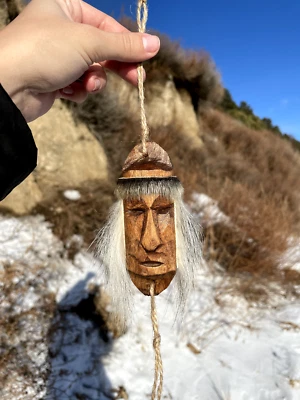 Ongon mit 2 Gesichter, Schamanen Amulett, Schutzhelfer, Schutzamulett Sibirien - Bild 1 von 3