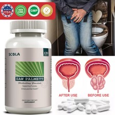 Saw Palmetto Capsules - Premium Prostate Health Support Supplement for Men 120Pc