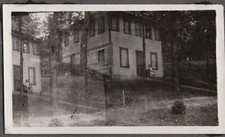  VINTAGE PHOTOGRAPH 1920 POLIO/CRUTCHES COTTAGE DEWART LAKE BREMEN INDIANA PHOTO