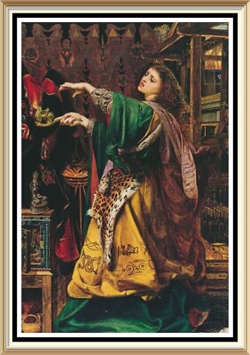 PreRaphaelite Art Frederick Sandys Print MORGAN LE FAY Legend of King Arthur