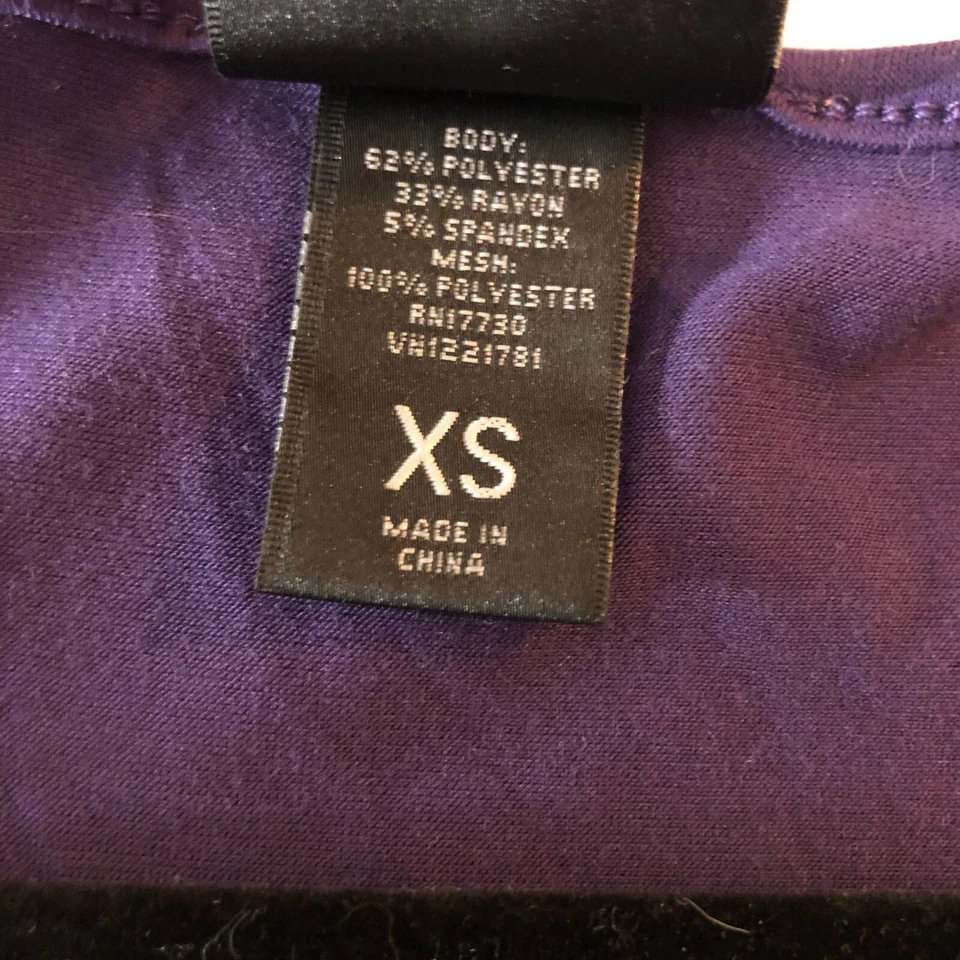 Vestido Mossimo Shift Lentejuelas Frontal Espalda Corredora Sin Mangas Púrpura XS Foto 4 de 4