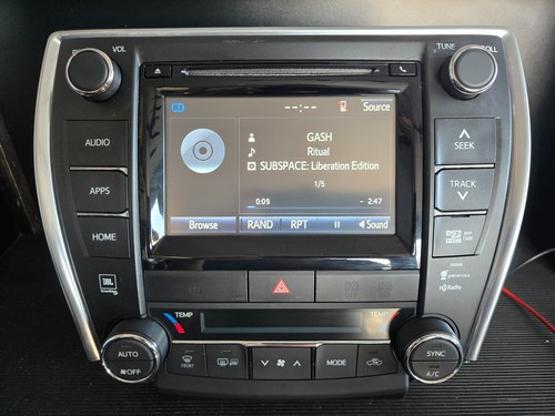 15-16-17 TOYOTA CAMRY JBL RADIO STEREO NAVIGATION CD PLAYER TOUCH SCREEN CLIMATE - Foto 4 di 13