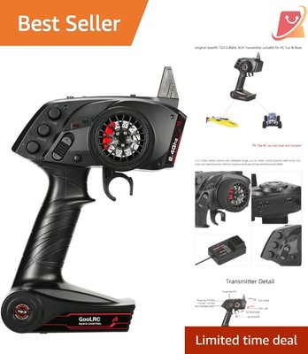 3CH Radio Remote Control Transmitter & Receiver for RC Car Boat Gaming