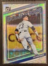 2022 Donruss Baseball Javier Baez Dominators Vector Parallel Detroit Tigers #D3