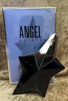 Angel Elixir Mugler  Eau De Parfum Refillable Star 0.8 Fl Oz 25 Ml Sealed Box