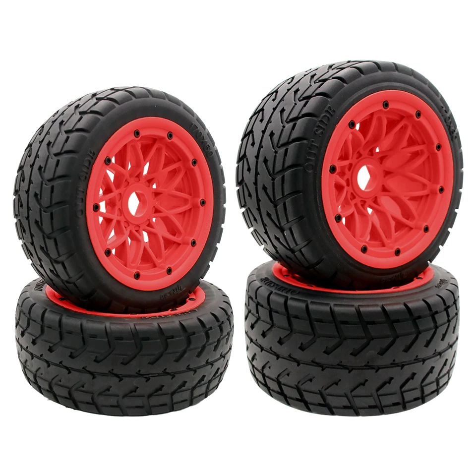 Front Rear on Road Tire with Wheel Hub Kit for 1/5 Hpi RV Km Baja 5B SS - Image 4 of 4