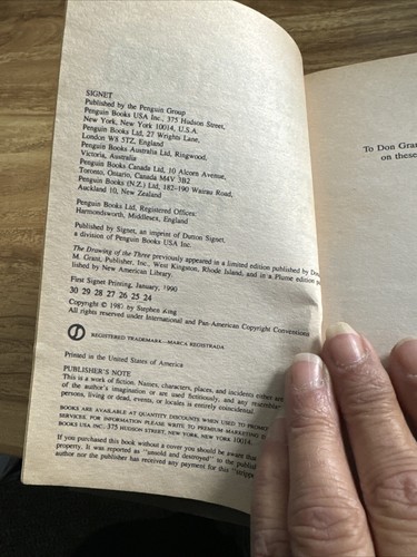 stephen king paperback The Drawing Of The Three 1987 - Picture 3 of 7